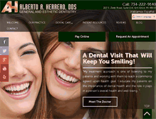 Tablet Screenshot of ahdentistry.com